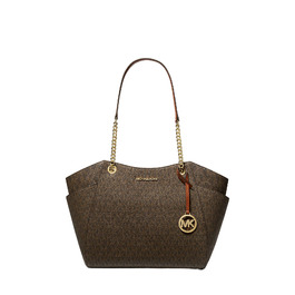 Сумка жіноча Michael Kors Jet Set Item Tote L коричнева шкіра