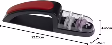 MinoSharp 440-BR Plus Ceramic Hand Sharpener (black/red)
