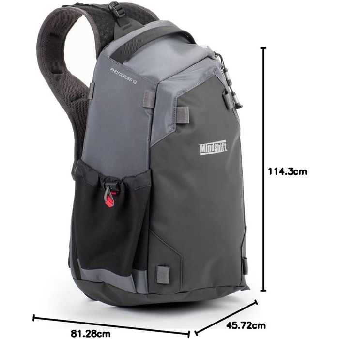 MindShift Photo Cross 13 Carbon Grau - фотосумка, 1.1 літра, сіра