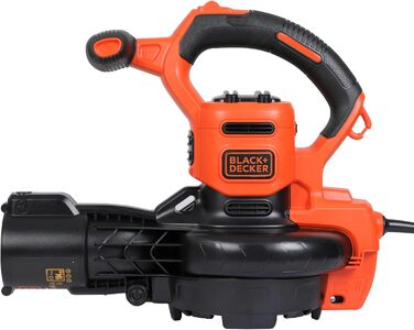 BLACK+DECKER 3-в-1 акумуляторний садовий пилосос-видувка 3000 Вт з подрібнювачем, рюкзаком-мішком 72 л, регульованою потужністю, для терас і доріжок (BEBLV300)