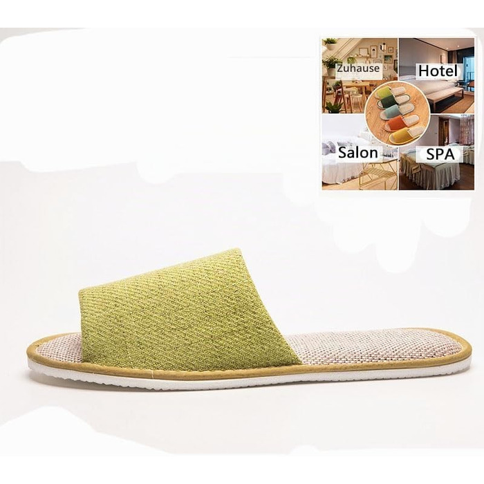 Набір одноразових капців для гостей та SPA-салонів, мийні капці для відвідувачів (5-6 пар, темно-синій L 40/43 та жовтий M)