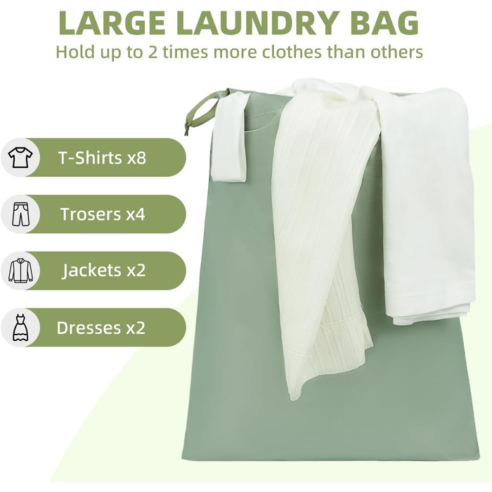 Набір органайзерів для подорожей BAGAIL (8 шт.) різних розмірів – Matcha Green