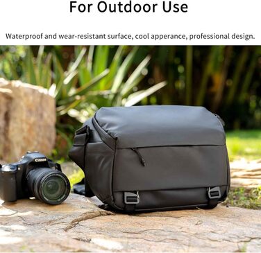 Сумка для камери INNOREL CB0611: водонепроникна, для DSLR/SLR/Mirrorless, з кріпленням для штатива, 6 літрів, чорна