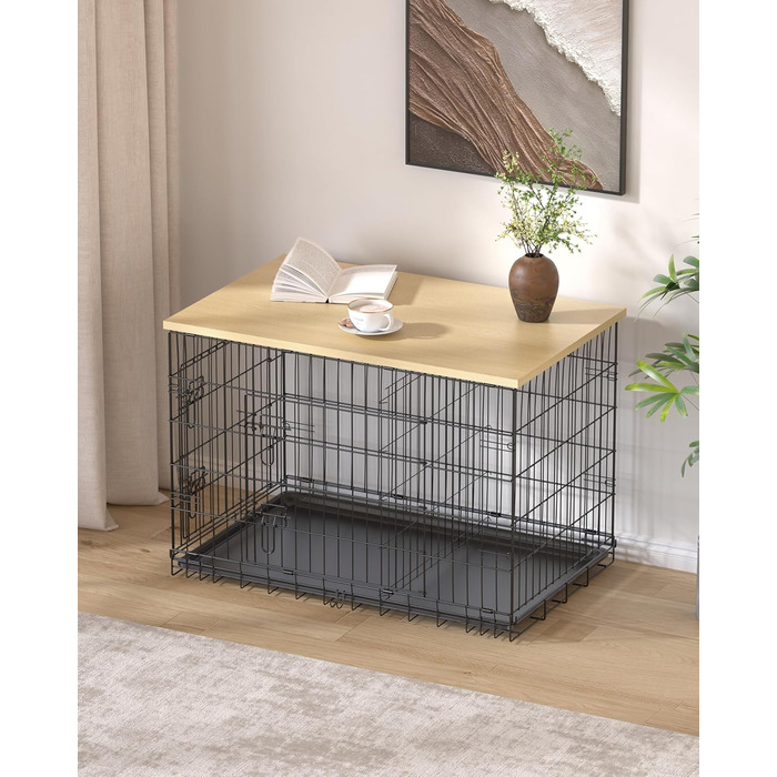 Насадка на собачий вольєр Piskyet, дерев'яна робоча поверхня, 122x76x2 см, натуральний колір