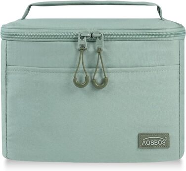 Зручна термосумка-ланчбокс для їжі: компактна, легка, водонепроникна, для роботи та школи (зелена, Upgrade 2026)