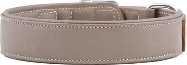 Нашийник для собак Knuffelwuff Glendale з м'якої шкіри, 48-55 см, колір Natur (53-60 см обхват шиї)