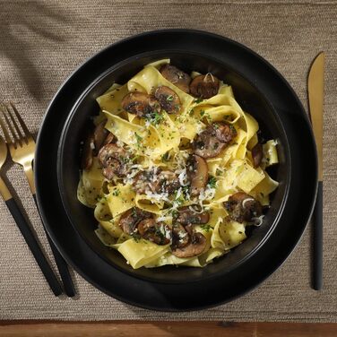 Набір посуду Gibson Soho Lounge Square (16 предметів, чорний) - кераміка, сервіз на 4 персони