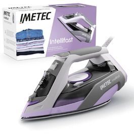 Праска Imetec Intellifast з керамічною підошвою Diamond та системою IntelliSystem, 2400 Вт, 1.9 м, захист від накипу
