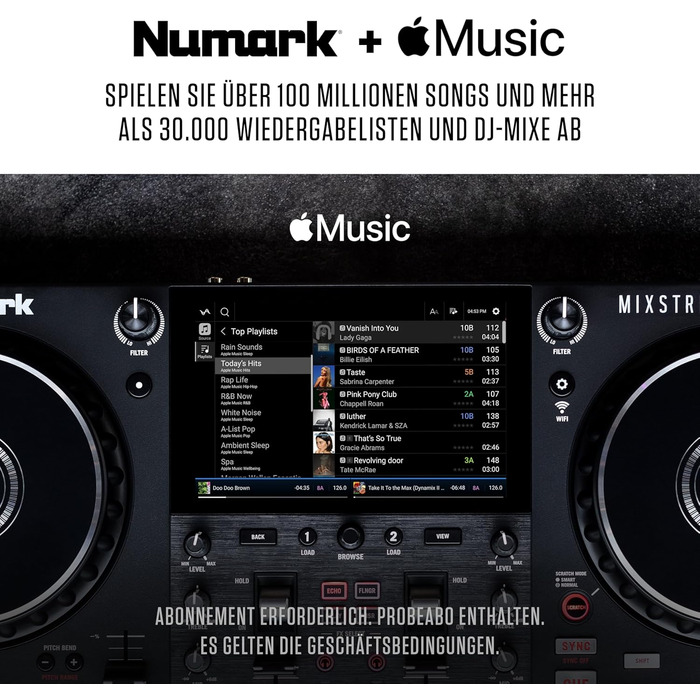 DJ-контролер Numark Mixstream Pro+ з розділенням STEM, 2 деки, Wi-Fi, 7