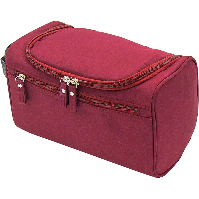 Косметичка для подорожей Kulturbeutel: універсальна косметичка для чоловіків та жінок, підвісна валізка для дрібниць (темно-червона)