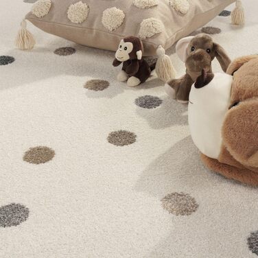 Дитячий килим TT Home для хлопчика/дівчинки, м'який, сучасний, 120x160 см (сірий, рожевий, бежевий)