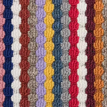 Комплект килимків для сходів Metzker Multistripe, напівкруглі, різнокольорові, 18 шт.