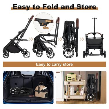 Дитяча коляска для домашніх тварин: собак та котів, компактна, складна, сірого кольору
