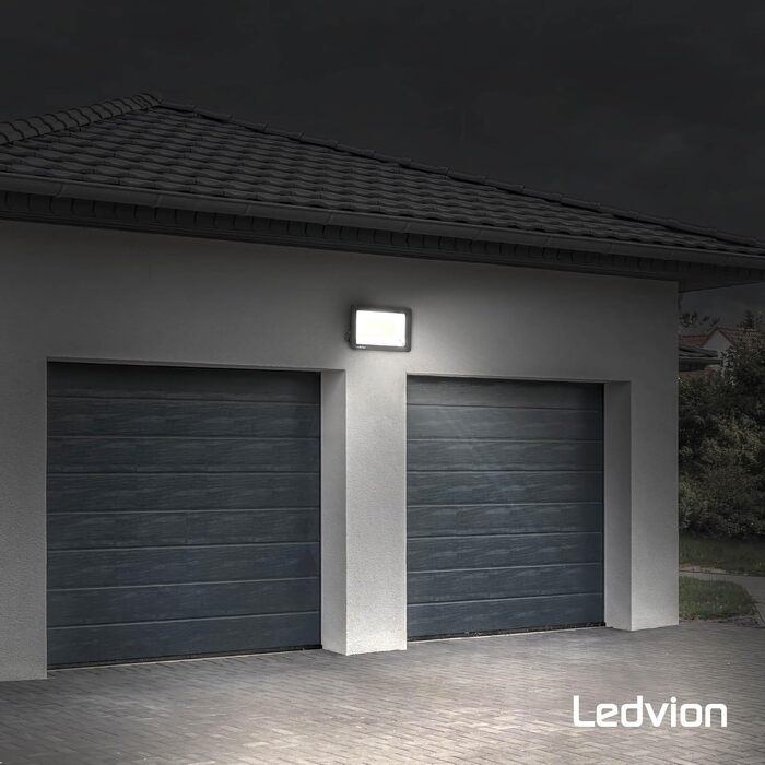 Світлодіодний прожектор Ledvion 100 Вт, 12000 Лм, IP65, 6500K, швидке підключення, водонепроникний