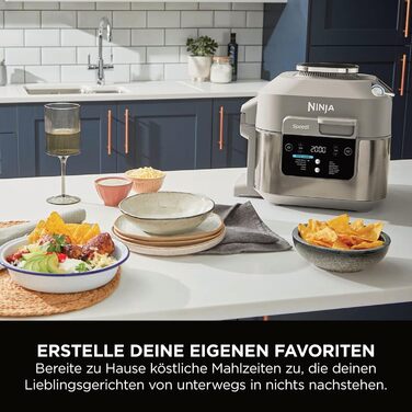 Мультиварка Ninja Speedi 5.7L 10-в-1: мультикокція, фритюрниця, гриль, випічка, Stone Gold ON500EUSTGD