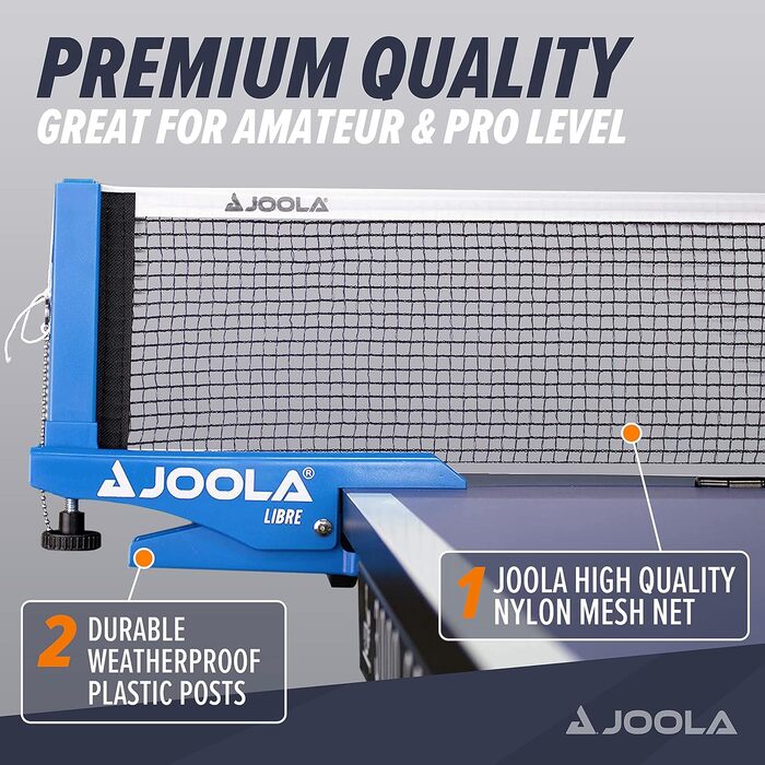 Сітка для настільного тенісу JOOLA LIBRE Outdoor - регульована, для відпочинку