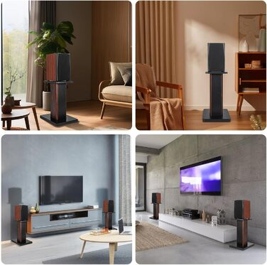 Підставка для акустики 40 см (16 дюймів) з дерева - міцна підставка Hi-Fi для домашнього кіно, універсальна для полиць з пісочною засипкою (2 шт.)