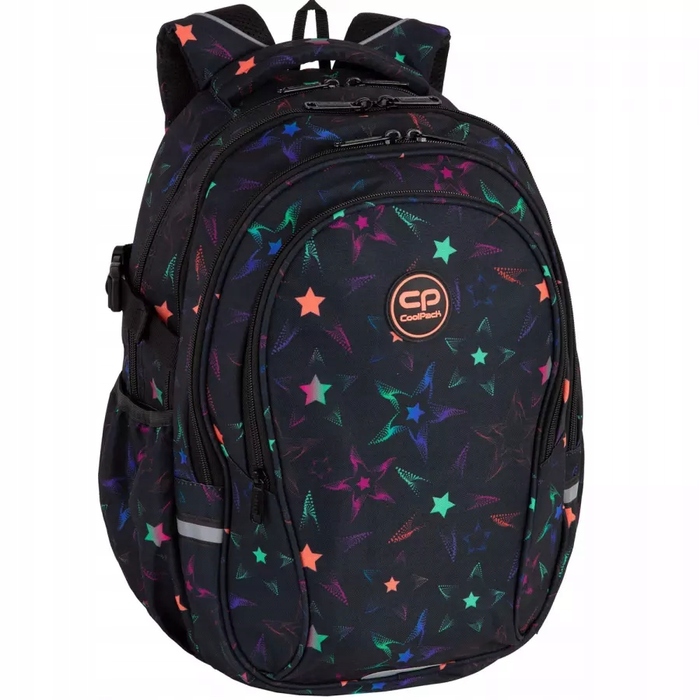 Багатовідсінковий шкільний рюкзак CoolPack, червоний, багатоколірний, 29 л