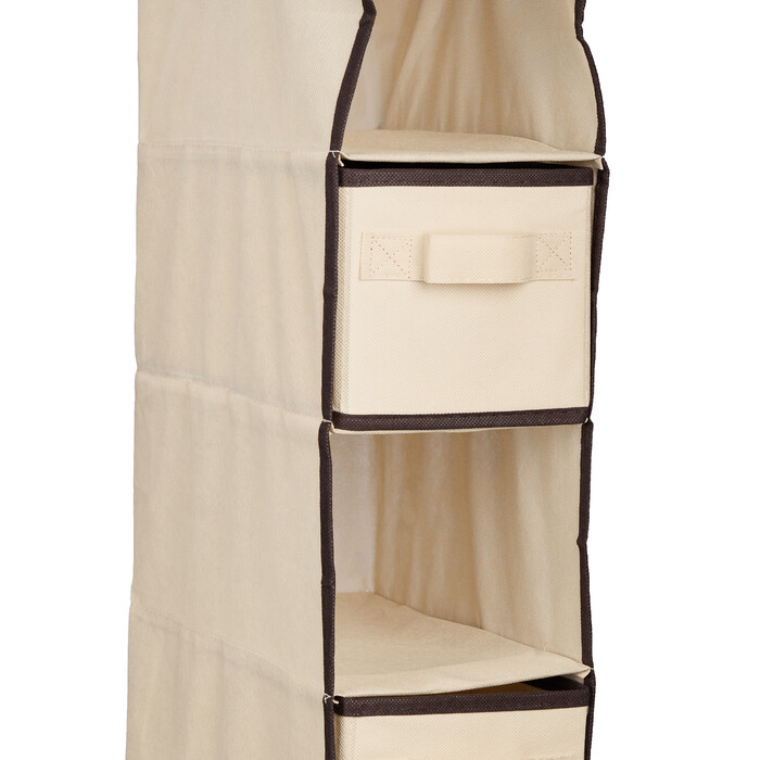 Relaxdays Hanging Shelf Clothes Rack with 7 Compartments