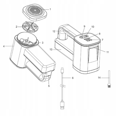 Машинка для видалення ковтунців Digi+ M3