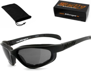 HELLY No.1 Bikereyes Thunder 2 — мотоокуляри сонцезахисні, вітрозахисні, антифог, ударостійкі, з м'якою підкладкою для байкерів