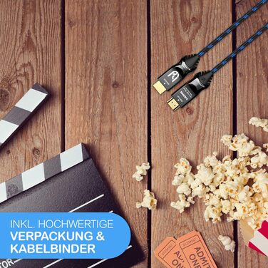 HDMI кабель 8K Ultra HD 5 метрів - Висока швидкість 2.1, 48 Gbps, підтримка 8K@60Hz, 4K@120Hz, DTS:X, HDCP 2.2/2.3, HDR10+, eARC, Premium