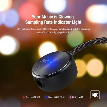 HIDIZS S3 PRO - портативний DAC-підсилювач, підтримка MQA, PCM 32Bit/384kHz, DSD128, USB-C, сріблястий