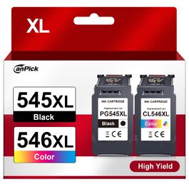 Комплект картриджів PG-545XL та CL-546XL для принтерів Canon PIXMA MX495, TR4550, TR4551, MG2550s, MG2555s, TS3150, TS3151, TS3350, MG3050, MG3051 (чорний та кольоровий, XL ємність)