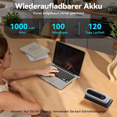 Тонометр на плечі CheckMe BP2A Nexus з великим дисплеєм, середнє значення за 3 вимірювання, бездротова манжета (22-42 см), додаток для iOS/Android, легке читання та професійна точність