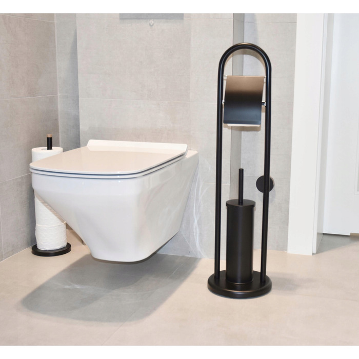 Набір аксесуарів для ванної кімнати Yoka Home, чорний матовий метал