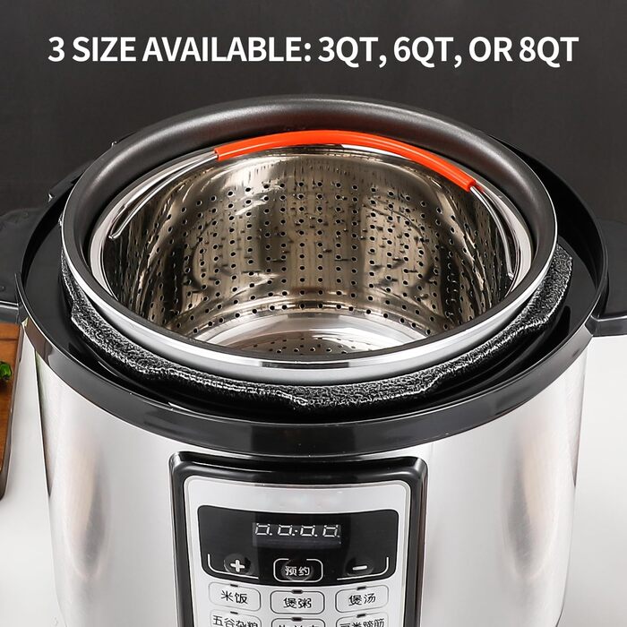 Пароварка для Instant Pot, кошик для овочів з нержавіючої сталі, вставка для каструлі 8qt