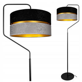 Підлогова лампа Glimex MODERN E27 60 Вт, чорний, сірий, жовтий