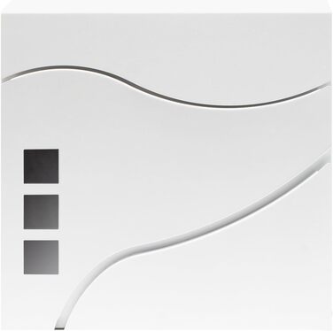 Поштовий ящик Wiltec Designer V24 антрацит/нержавіюча сталь 370x105x370 мм з замком, оглядовим вікном та тримачем для газет, сталевий порошкове покриття