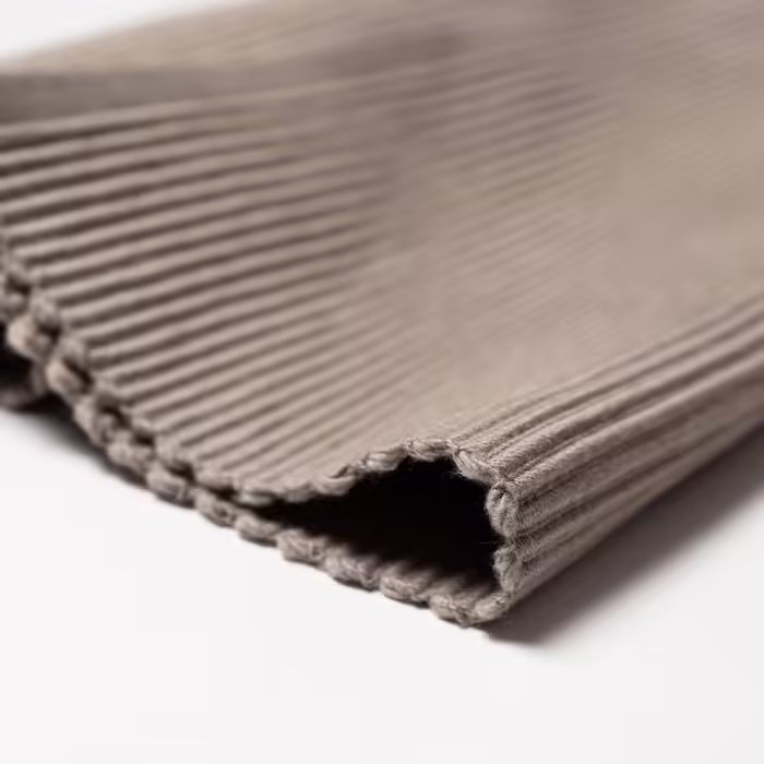 LINUM Uni 4-Pack Placemats 35x46 cm, 100% Woven Cotton, Washable, Mole Brown