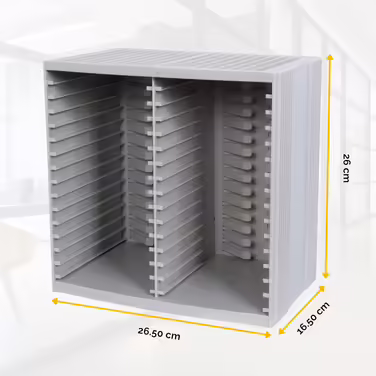 CD-органайзер Fellowes з автодоводчиком, для 48 CD, горизонтальне та вертикальне розміщення, платиново-сірий