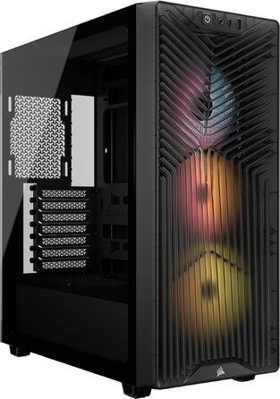 Корпус для ПК Corsair 3200D RS ARGB Mid-Tower ATX, димчасто-сірий