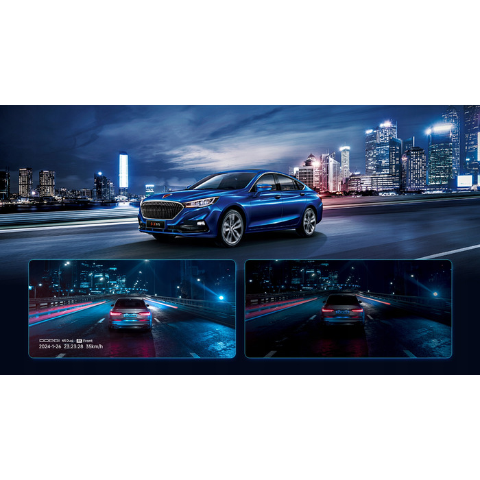 Автомобільний відеореєстратор Ddpai N5 Dual 4K UHD 140° з GPS та карткою пам'яті 128 ГБ