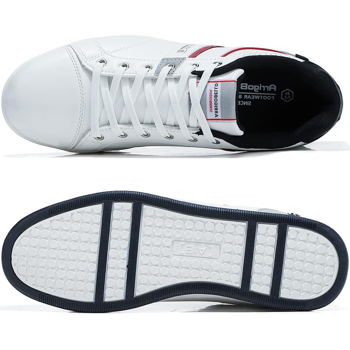 Чоловічі кросівки для активного відпочинку ARRIGO BELLO: легкі, зручні, з натуральної шкіри, розміри 41-46, білі