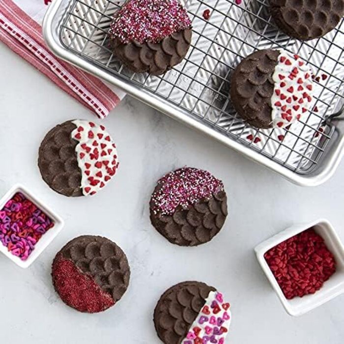Nordic Ware Cookie Stamps with Wooden Handle 