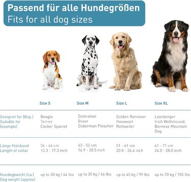 Нашийник для собак PetTec з неопрену та нейлону з ручкою, м'який, водонепроникний, регульований (S-XL), комплект з повідком, червоний