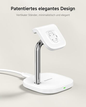 Зарядна станція SwanScout для Google Pixel Watch 3/2 (Не підходить для Pixel Watch 1), SwanScout 505G2, магнітний швидкий зарядний пристрій для Pixel Watch 3/Pixel Watch 2