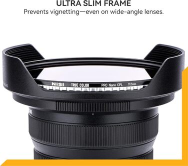 NiSi True Color CPL фільтр поляризаційний для об'єктива камери (58mm) з багатошаровим нанопокриттям та ультра-низьким відбиттям