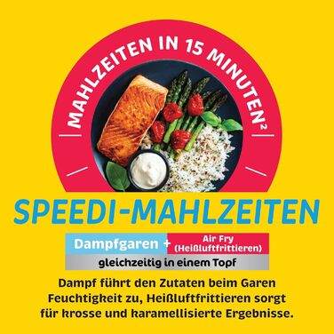 Мультиварка Ninja Speedi 5.7л 12-в-1: Мультикукер, Фритюрниця, Гриль, Slow Cooker, Духовка - Чорний ON500EU