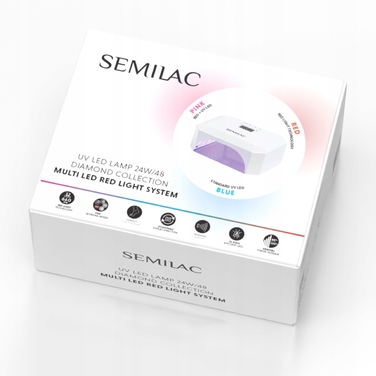LED+UV лампа Semilac Diamond Collection 24W, біла