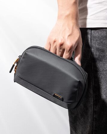 Inateck Electronics Case, Water-Resistant Accessory Bag, USB Cable Gadget Organizer Bag, Travel-Friendly