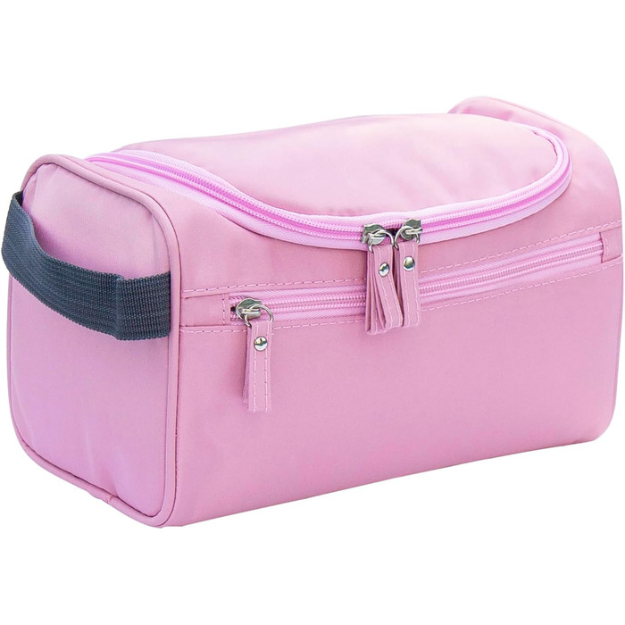 Косметичка для подорожей - універсальна косметичка для чоловіків та жінок, сумочка для гігієнічних засобів, рожева