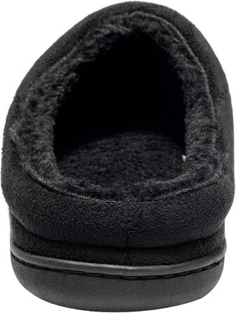 Чоловічі халапи NewDenBer з меморі-піною, теплі, зручні, зимові, з антиковзкою підошвою, чорні, 45/46 EU