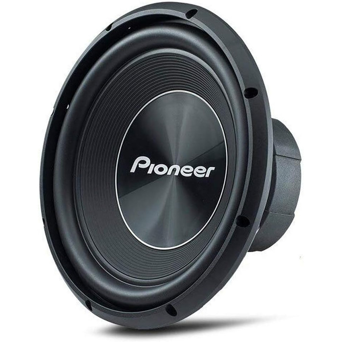 Сабвуфер Pioneer TS-A300D4 30 см, 1500 Вт, подвійна котушка, IMPP мембрана, для корпусного встановлення, 2x4 Ом, чорний