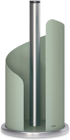 stardis Kitchen Roll Holder, Stainless Steel/Matte Coated, Ø 15 cm, Roll Holder Agave Green