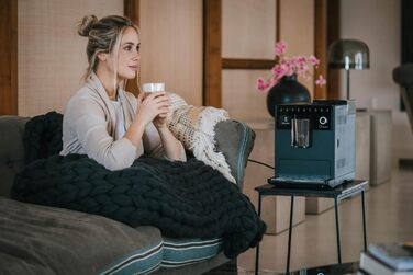 Melitta CI Touch - Fully automatic coffee machine with milk system, coffee machine with integrated grinder and milk frother, for e.g. espresso or cappuccino, frosted black facelift